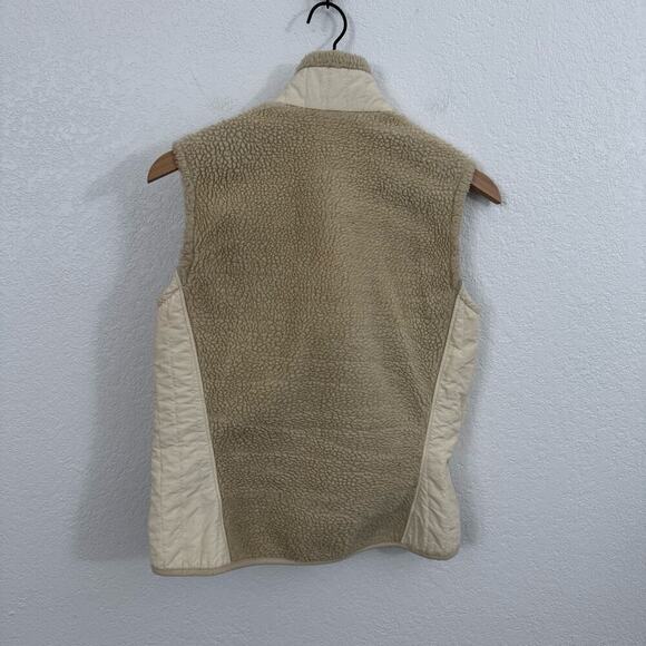 Patagonia Better Sweater Vest Zip-Up Fleece Knit Natural W/Mushroom Brown Tan M - Picture 5 of 10